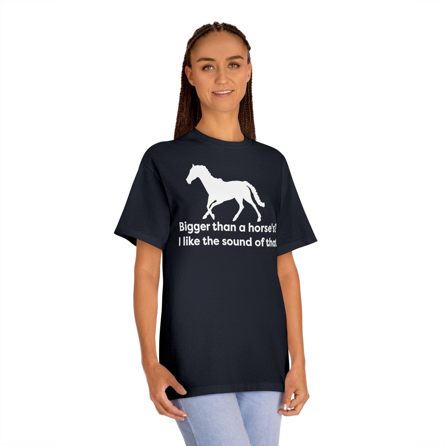 BIGGER THAN A HORSE'S? (I like the sound of that)