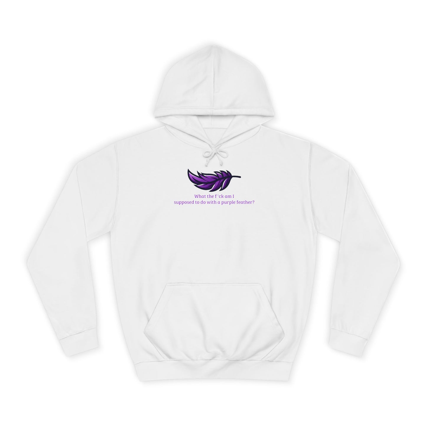 Purple Feather Hoodie
