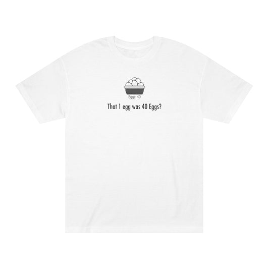 1 Egg = 40 Eggs Tee