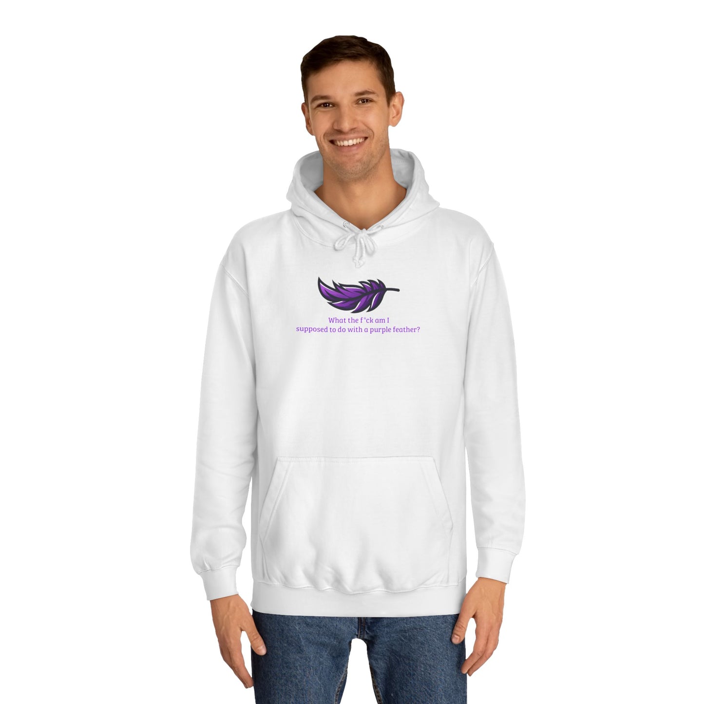 Purple Feather Hoodie